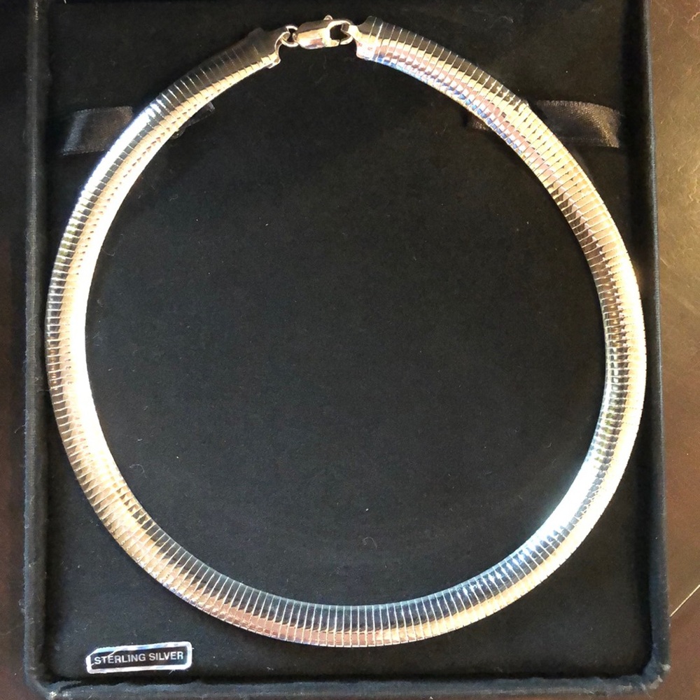 Sterling Silver necklace and bracelet set.